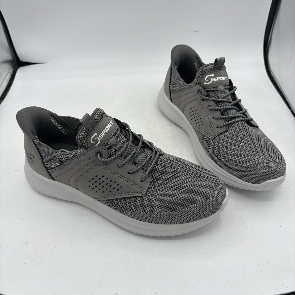 Skechers S Sport Shoes Mens Size 7 Murphy Step-ins Sneakers Gray Barely Worn